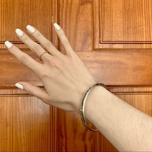 Silver Twisting Blessings Bangle